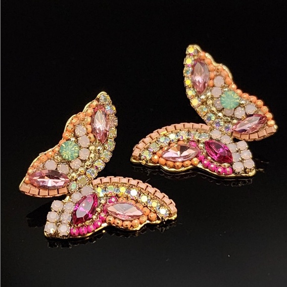 Nasty Gal Beaded Butterfly Studs - Picture 11 of 13